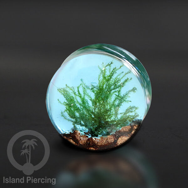 Tindik Ear-plug Piercing dari kayu dan resin buatan tangan banyak motif istimewa