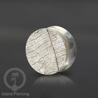 Tindik Ear-plug Resin dengan desain Jelly fish, Serigala, Goa dan Daun