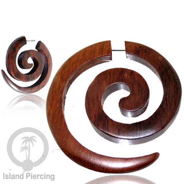 Tindik kayu sistem push Spiral besar yang datar, Wood Piercing Spiral, push system
