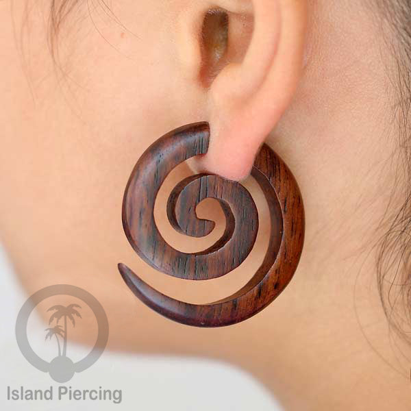 Tindik kayu sistem push Spiral besar yang datar, Wood Piercing Spiral, push system