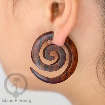 Tindik kayu sistem push Spiral besar yang datar, Wood Piercing Spiral, push system