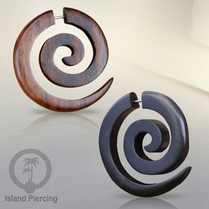 Tindik kayu sistem push Spiral besar yang datar, Wood Piercing Spiral, push system