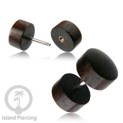 Fake Wooden plugs, Anting Tindik palsu sistem mur dari banyak pilihan jenis Kayu