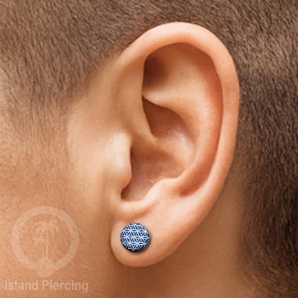 Fake Wood Plugs, Anting Plug kayu ukiran tangan yang sistem mur bisa pakai semua telinga