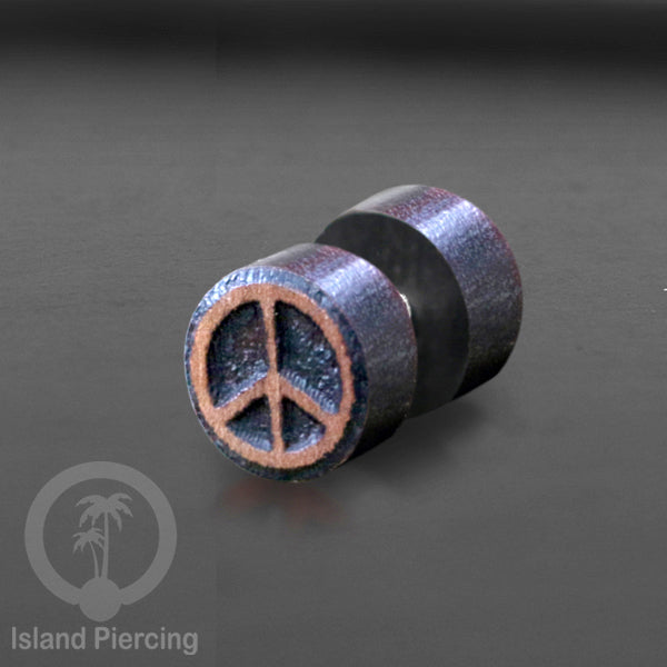 Fake Plug Piercing, Anting Tindik Plug Kayu ukiran pakai sistem push banyak pilihan model.