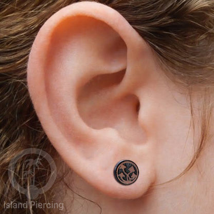 Fake Plug Piercing, Anting Tindik Plug Kayu ukiran pakai sistem push banyak pilihan model.