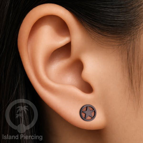 Fake Plug Piercing, Anting Tindik Plug ukiran Kayu pakai sistem mur model istimewa dan unik