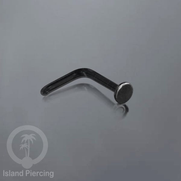 Nose Piercing Jewelry Perhiasan Hidung Nose Ring bahan Kaca Pyrex warna Hitam, Glass Nose Jewelry