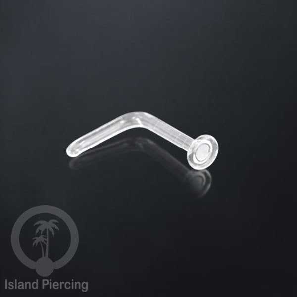 Nose Piercing Jewelry Perhiasan Hidung Nose Ring bahan Kaca Pyrex warna Bening, Glass Nose Jewelry
