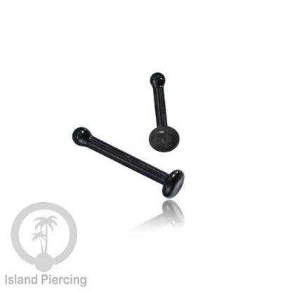 Nose Piercing Jewelry Perhiasan Hidung Nose Ring bahan Kaca Pyrex warna Hitam, Glass Nose Jewelry