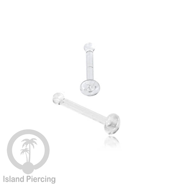 Nose Piercing Jewelry Perhiasan Hidung Nose Ring bahan Kaca Pyrex warna Bening, Glass Nose Jewelry