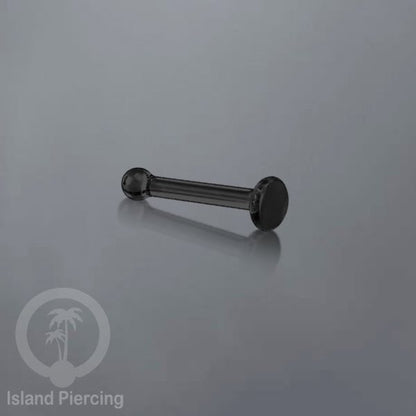 Nose Piercing Jewelry Perhiasan Hidung Nose Ring bahan Kaca Pyrex warna Hitam, Glass Nose Jewelry