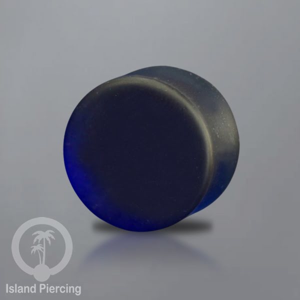 Anting Plug dari Piercing  buat dari Kaca Pyrex. Tindik Plug sand-blast, frosted style pilihan banyak warna