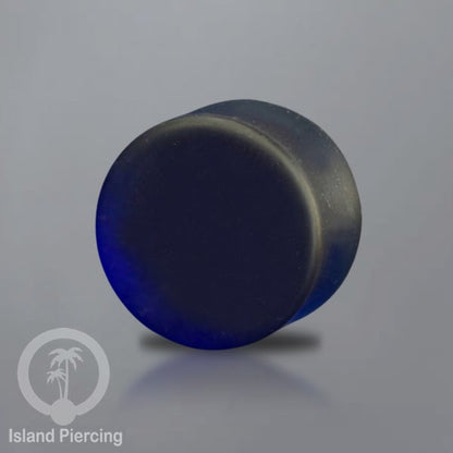 Anting Plug dari Piercing  buat dari Kaca Pyrex. Tindik Plug sand-blast, frosted style pilihan banyak warna