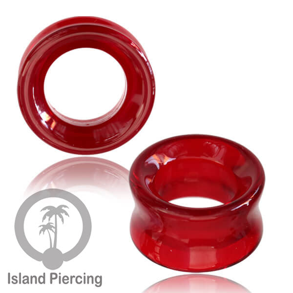 Anting Ear Tunnel model Piercing Kaca Pyrex. Piercing tunnel dengan banyak variasi warna
