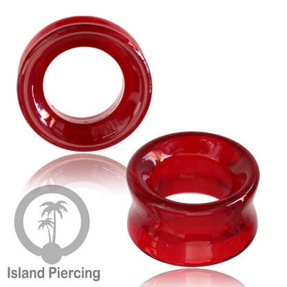 Anting Ear Tunnel model Piercing Kaca Pyrex. Piercing tunnel dengan banyak variasi warna