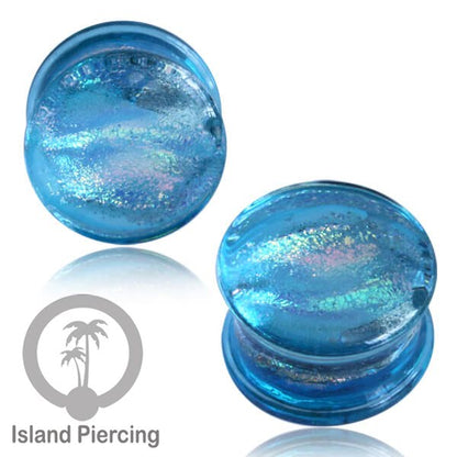 Glass Ear Plug model Piercing Kaca Pyrex. Tindik plug kaca  dengan banyak variasi model