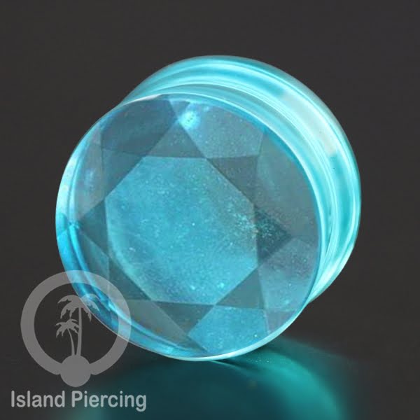 Glass Ear Plug model Piercing Kaca Pyrex. Tindik plug kaca  dengan banyak variasi model