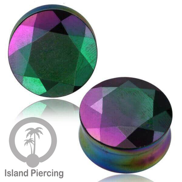 Glass Ear Plug model Piercing Kaca Pyrex. Tindik plug kaca  dengan banyak variasi model