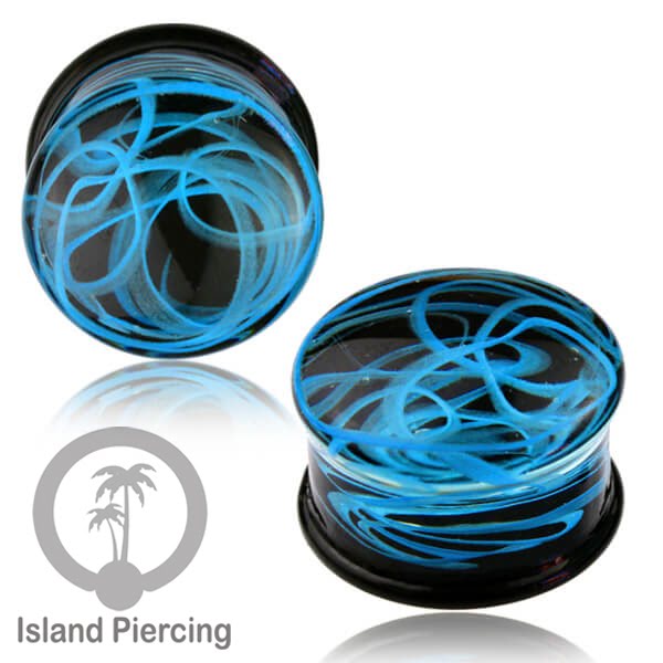 Anting Plug dari piercing  buat dari kaca Pyrex asli. Plug body jewelry yang sangat menarik