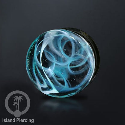 Anting Plug dari piercing  buat dari kaca Pyrex asli. Plug body jewelry yang sangat menarik