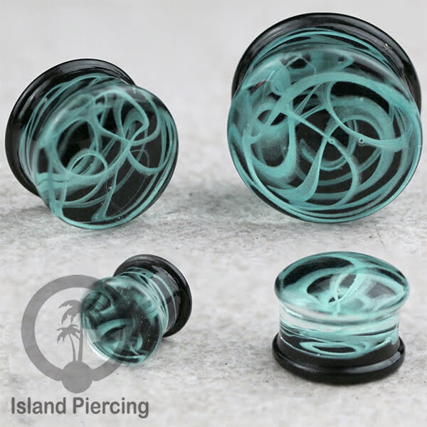 Anting Plug dari piercing  buat dari kaca Pyrex asli. Plug body jewelry yang sangat menarik