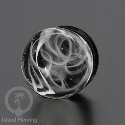 Anting Plug dari piercing  buat dari kaca Pyrex asli. Plug body jewelry yang sangat menarik