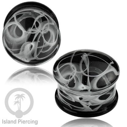 Anting Plug dari piercing  buat dari kaca Pyrex asli. Plug body jewelry yang sangat menarik