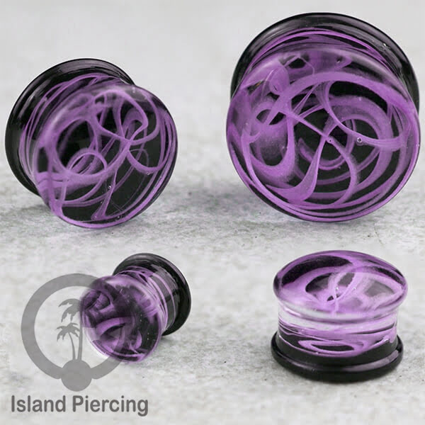 Anting Plug dari piercing  buat dari kaca Pyrex asli. Plug body jewelry yang sangat menarik
