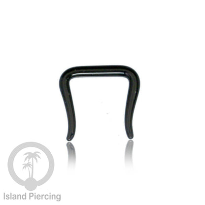 Nose Piercing Jewelry Perhiasan Hidung Nose Ring bahan Kaca Pyrex warna Hitam, Glass Nose Jewelry