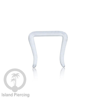 Nose Piercing Jewelry Perhiasan Hidung Nose Ring bahan Kaca Pyrex warna Bening, Glass Nose Jewelry