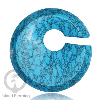 Anting Tindik Batu Turquoise Piercing khusus Lubang Telinga Besar Stone Ear Weight