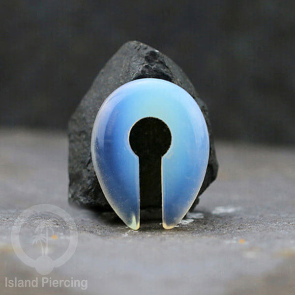 Anting Tindik Batu  Piercing khusus Lubang Telinga Besar Stone Ear Weight keyhole style
