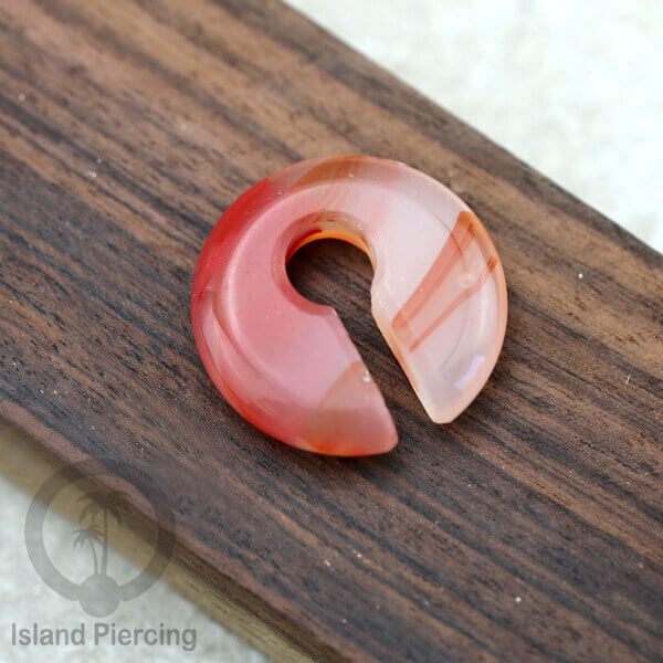 Anting Tindik Batu Piercing bundar khusus Lubang Telinga Besar Stone Ear Weight