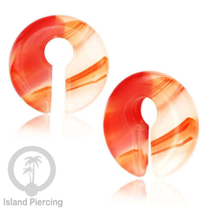 Anting Tindik Batu Piercing bundar khusus Lubang Telinga Besar Stone Ear Weight