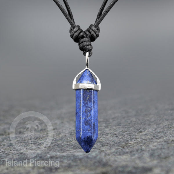 Kalung Liontin Batu Bentuk Peluru Stone Necklaces