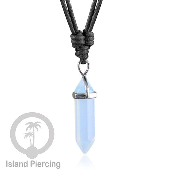Kalung Liontin Batu Bentuk Peluru Stone Necklaces