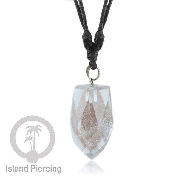 Kalung Batu bentuk peluru Stone Necklaces Kristal Green Jade Agate Rose Quartz