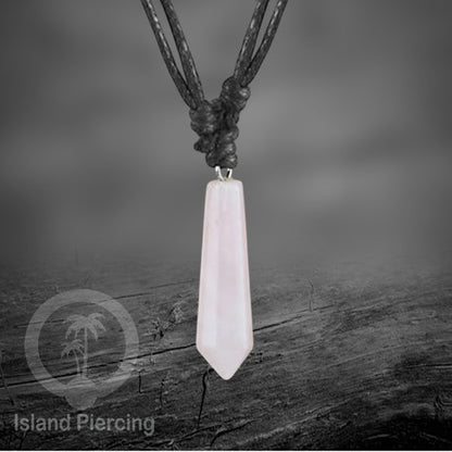 Kalung Liontin Batu Bentuk Peluru Stone Necklaces