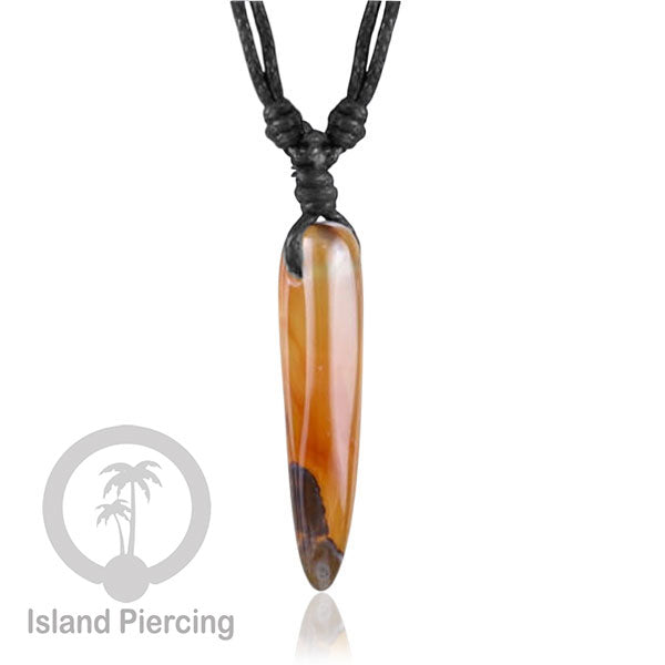 Kalung Batu bentuk peluru Stone Necklaces Kristal Green Jade Agate Rose Quartz