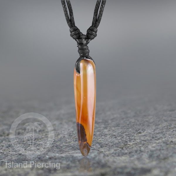 Kalung Batu bentuk peluru Stone Necklaces Kristal Green Jade Agate Rose Quartz