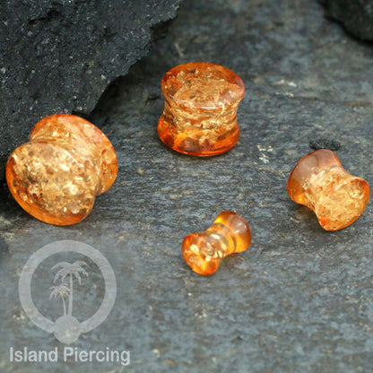 Genuine stone ear plugs untuk tinidik Piercing large Gauge