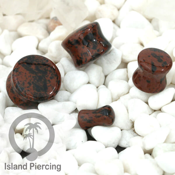 Genuine stone ear plugs untuk tinidik Piercing large Gauge