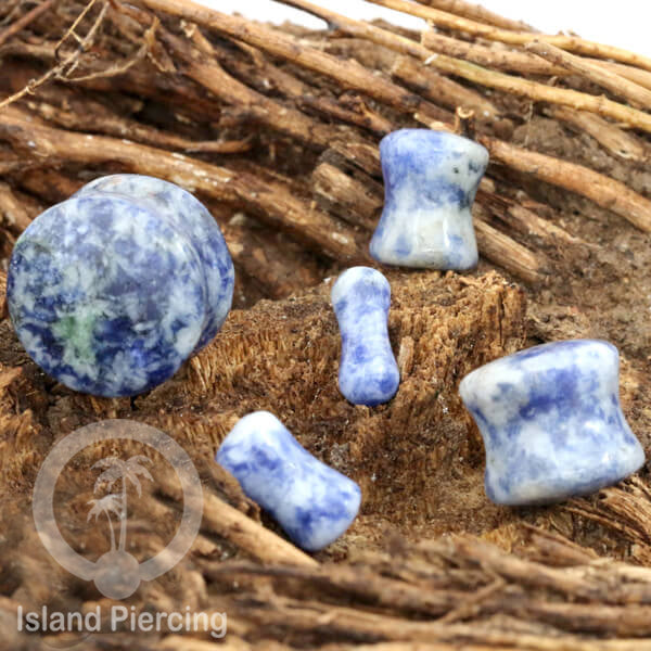 Genuine stone ear plugs untuk tinidik Piercing large Gauge