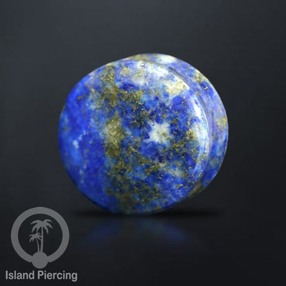 Genuine stone ear plugs untuk tinidik Piercing large Gauge, Amethyst, Lapis, Krystal gunung