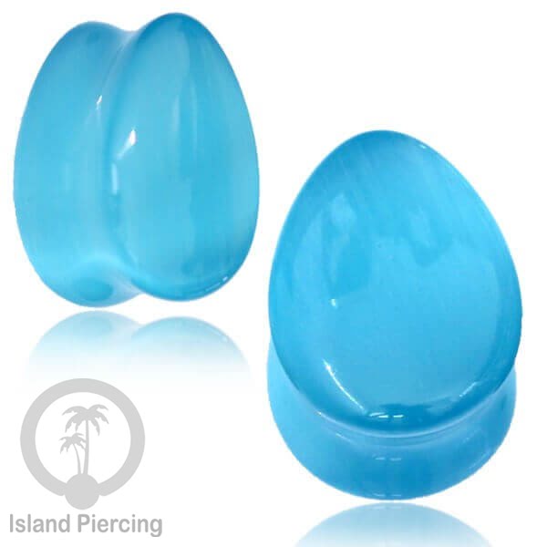 Genuine Stone Ear Plugs Tindik Plug Batu Bentuk Tetes banyak pilihan jenis batu