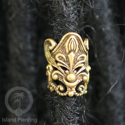 Brass Ear-cuffs anting perhiasan kuningan penjepit telinga banyak variasi unik.