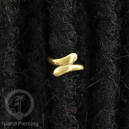 Brass Ear-cuffs anting perhiasan kuningan penjepit telinga motif Ethnic Piercing.