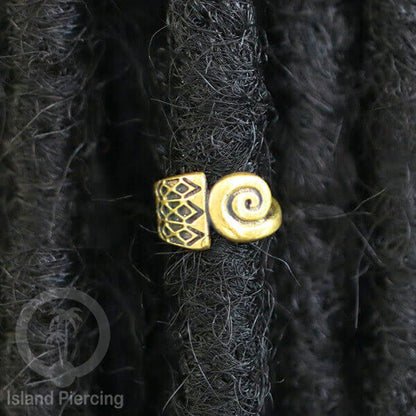 Brass Ear-cuffs anting perhiasan kuningan penjepit telinga motif Ethnic Piercing.
