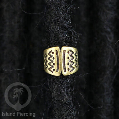 Brass Ear-cuffs anting perhiasan kuningan penjepit telinga motif Ethnic Piercing.